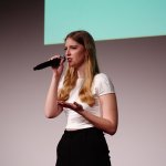 Występ uczennicy I Liceum Ogólnokształcącego w Busku-Zdroju Natalii Wróbel