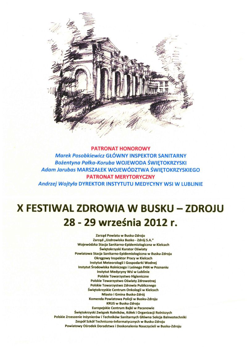 program - X FESTIWAL ZDROWIA W BUSKU-ZDROJU