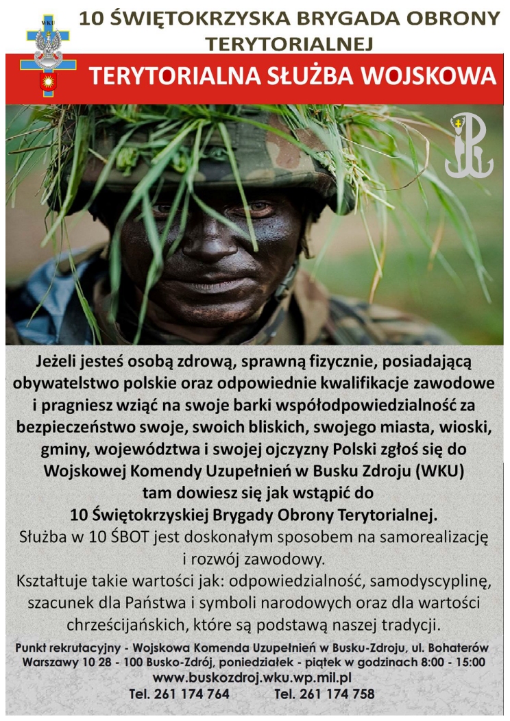 terytorialna służba wojskowa plakat